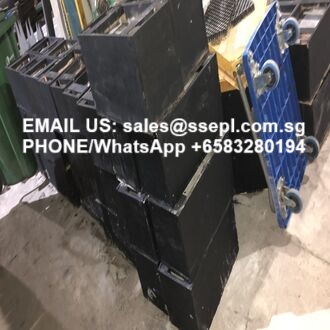 Stacked black rectangular objects with white overlaid text: "EMAIL US: sales@ssepI.com.sg" and a phone/WhatsApp number for sales outreach (contact info)