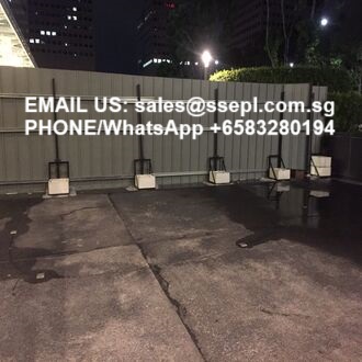 Night rooftop scene with a row of chairs along a wall; overlaid contact text reads: 'EMAIL US: sales@sspl.com.sg PHONE/WhatsApp +65 83280194'.